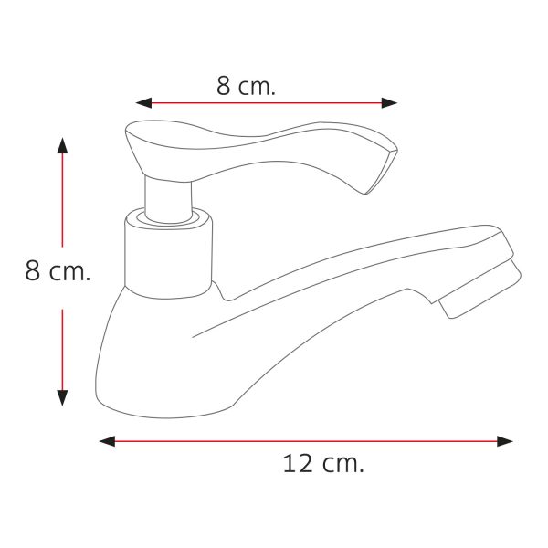 LLAVE P/LAVATORIO ALINA ST-3 STONE - Imagen 4