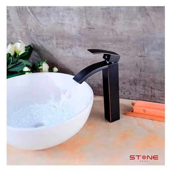 MEZCLADORA MONOCOMANDO P/BOWL ANNE STB-01 BLACK STONE