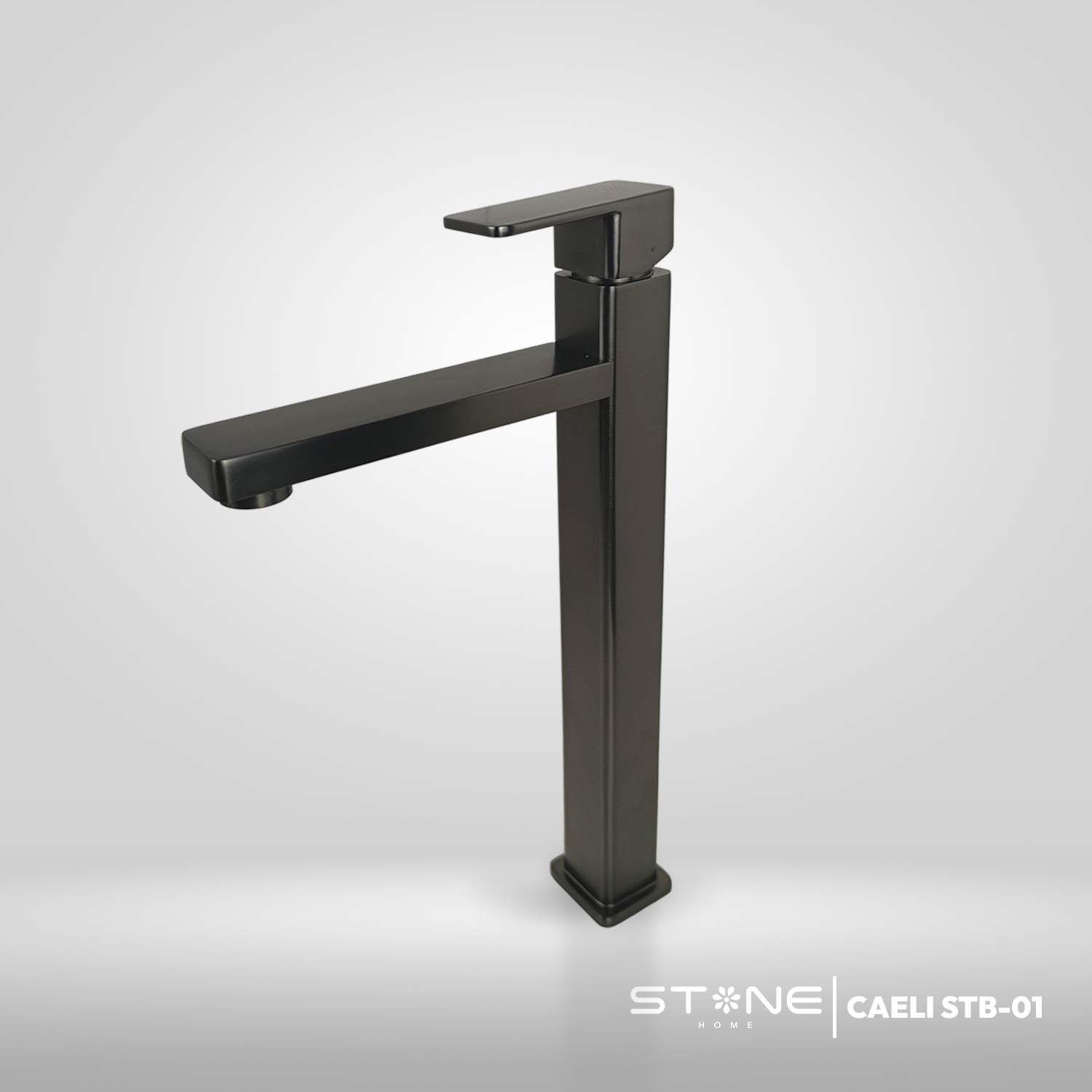 MEZCLADORA MONOCOMANDO P/BOWL AL MUEBLE CAELI STB-01 BLACK STONE - Imagen 3