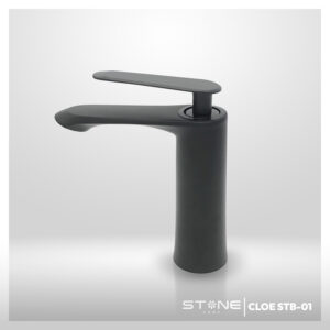 MEZCLADORA MONOCOMANDO P/LAVATORIO CLÓE STB-01 BLACK STONE