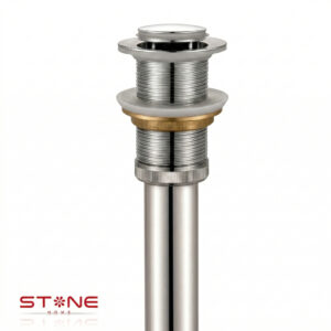 DESAGUE POP UP PEQUEÑO S/REBOSE P/BOWL CROMADO CUERPO 10CM COLA 18CM STONE