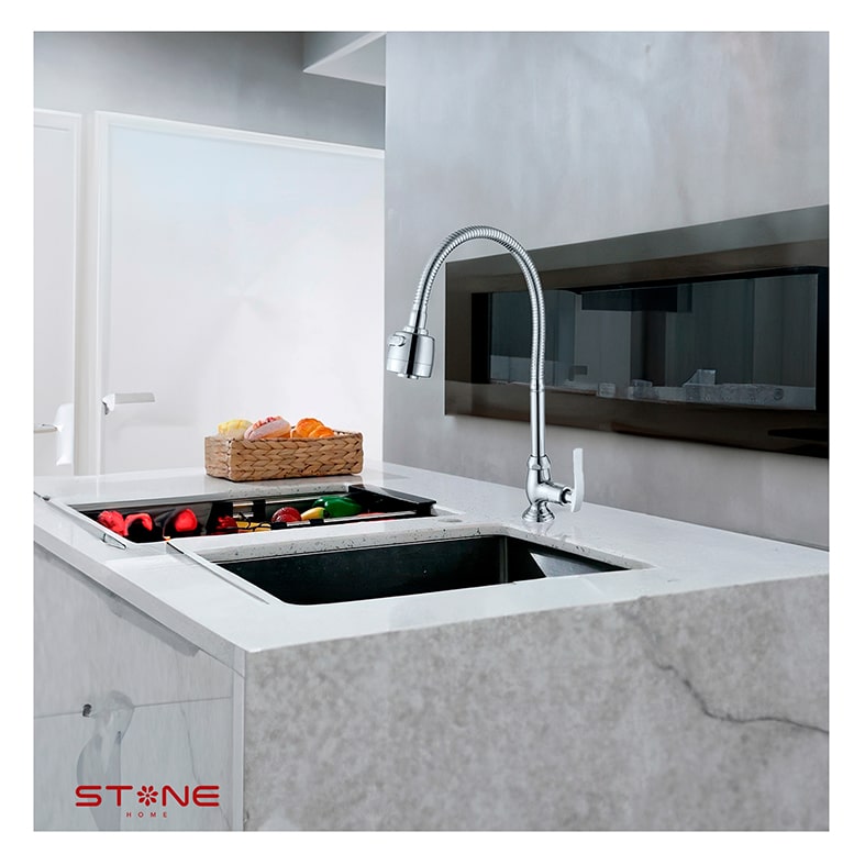 LLAVE P/COCINA AL MUEBLE LAURENT STT-01 CROMADO STONE - Imagen 2