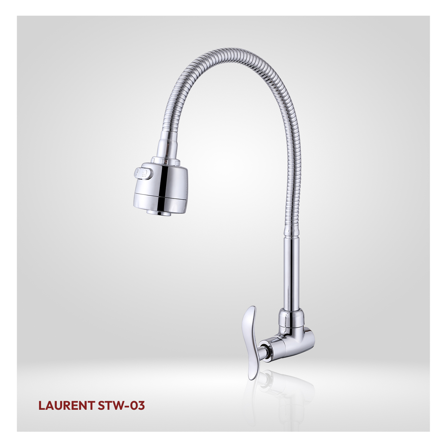 LLAVE P/COCINA A LA PARED LAURENT STW-03 CROMADO STONE
