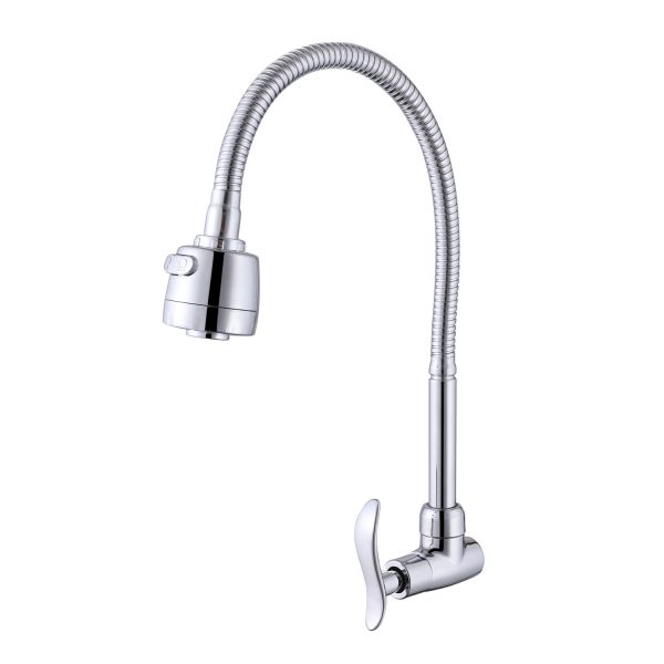 LLAVE DE LAVADERO A LA PARED LAURENT STW-03 CROMADO STONE - Imagen 2