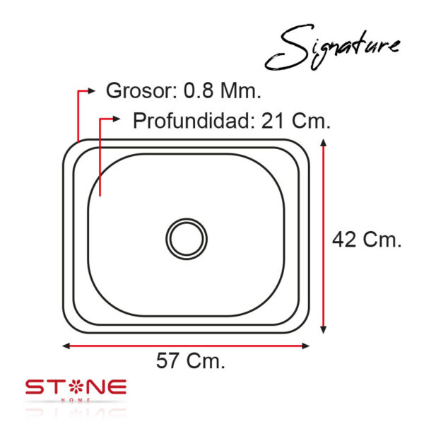 LAVADERO DE COCINA STP5742 - Imagen 3