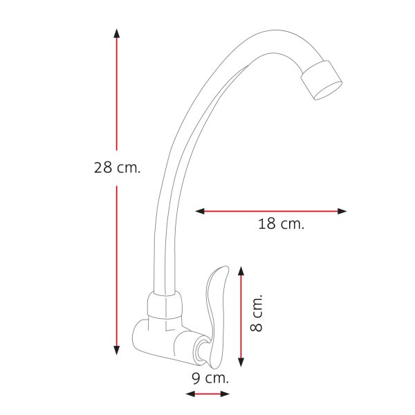 LLAVE P/COCINA VELIT ST-01 STONE - Imagen 4