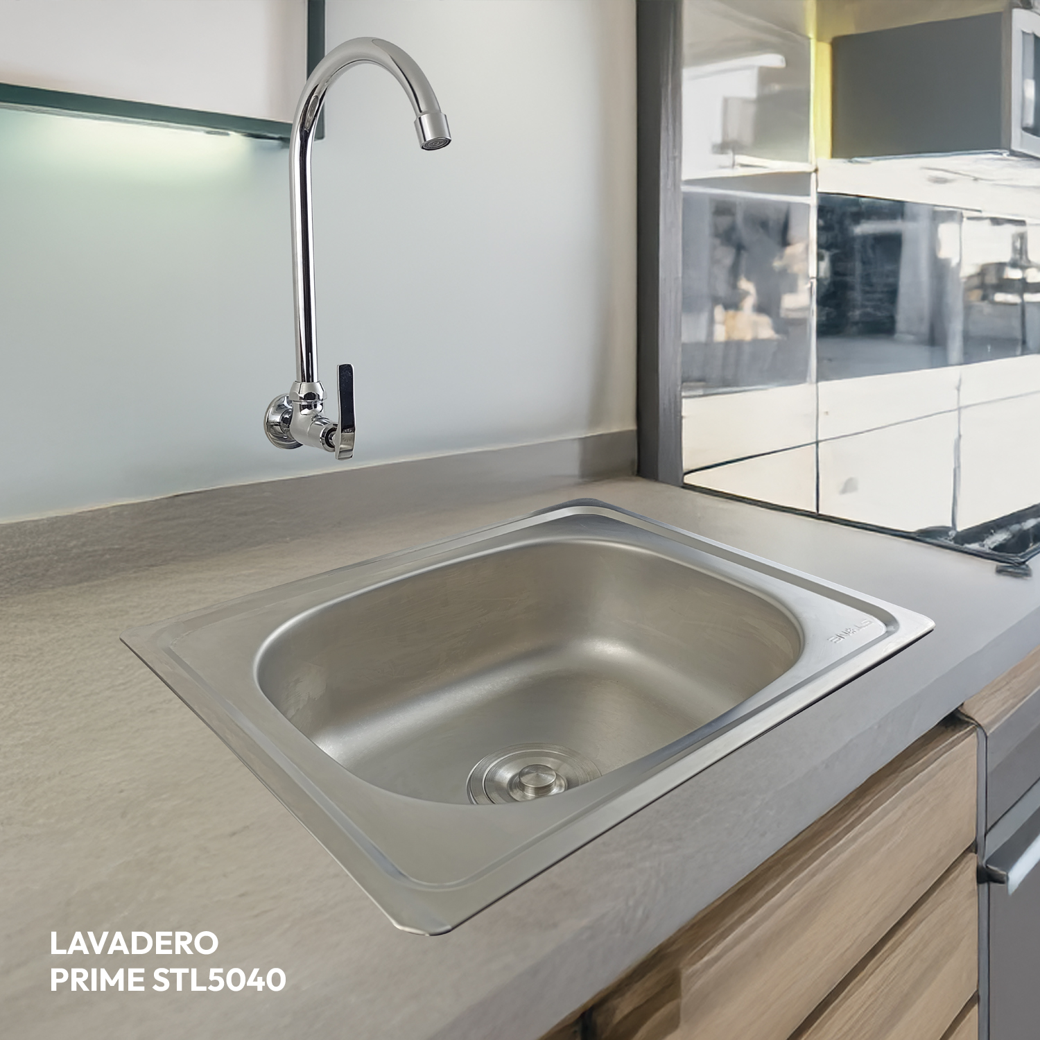 LAVADERO DE COCINA PRIME STL5040