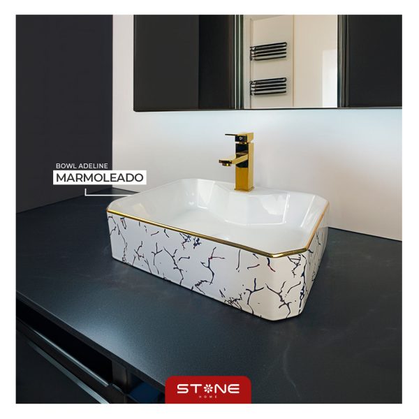 BOWL MINIMALISTA ADELINE MARMOLEADO STONE