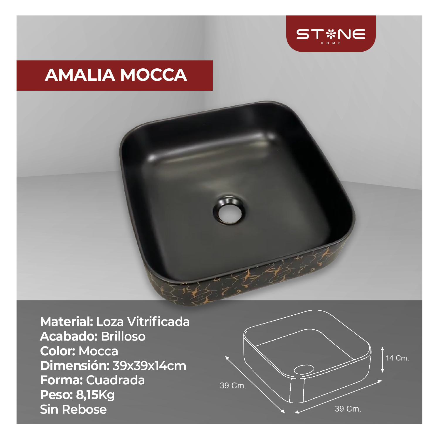 BOWL MINIMALISTA AMALIA MOCCA - Imagen 2