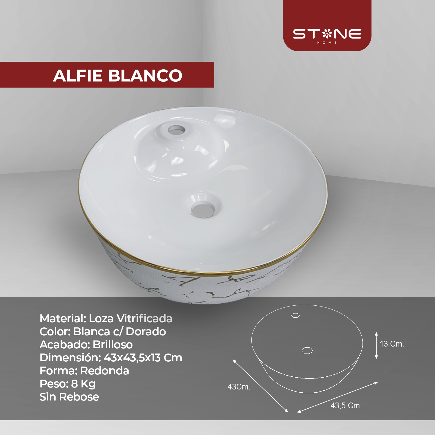 BOWL ALFIE BLANCO - Imagen 2