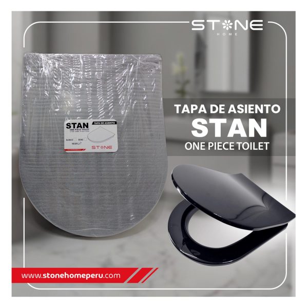 TAPA DE ASIENTO STAN NEGRO