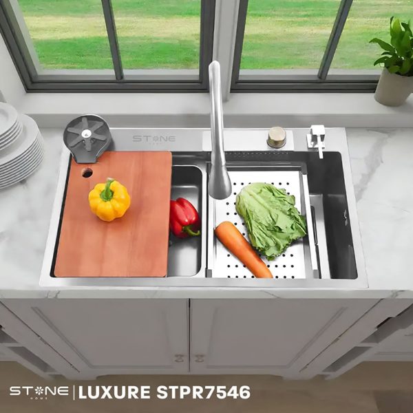 LAVADERO DE COCINA LINEA LUXURE STPR7546 SATINADO