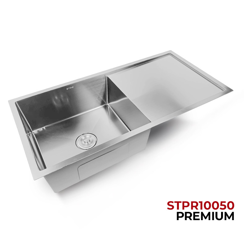LAVADERO DE ACERO LINEA PREMIUM STPR10050 SATINADO STONE - Imagen 2