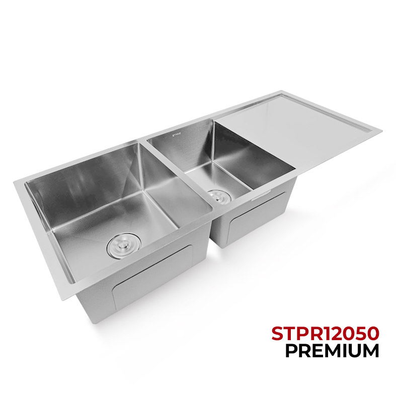 LAVADERO DE ACERO LINEA PREMIUM STPR12050 STONE - Imagen 2