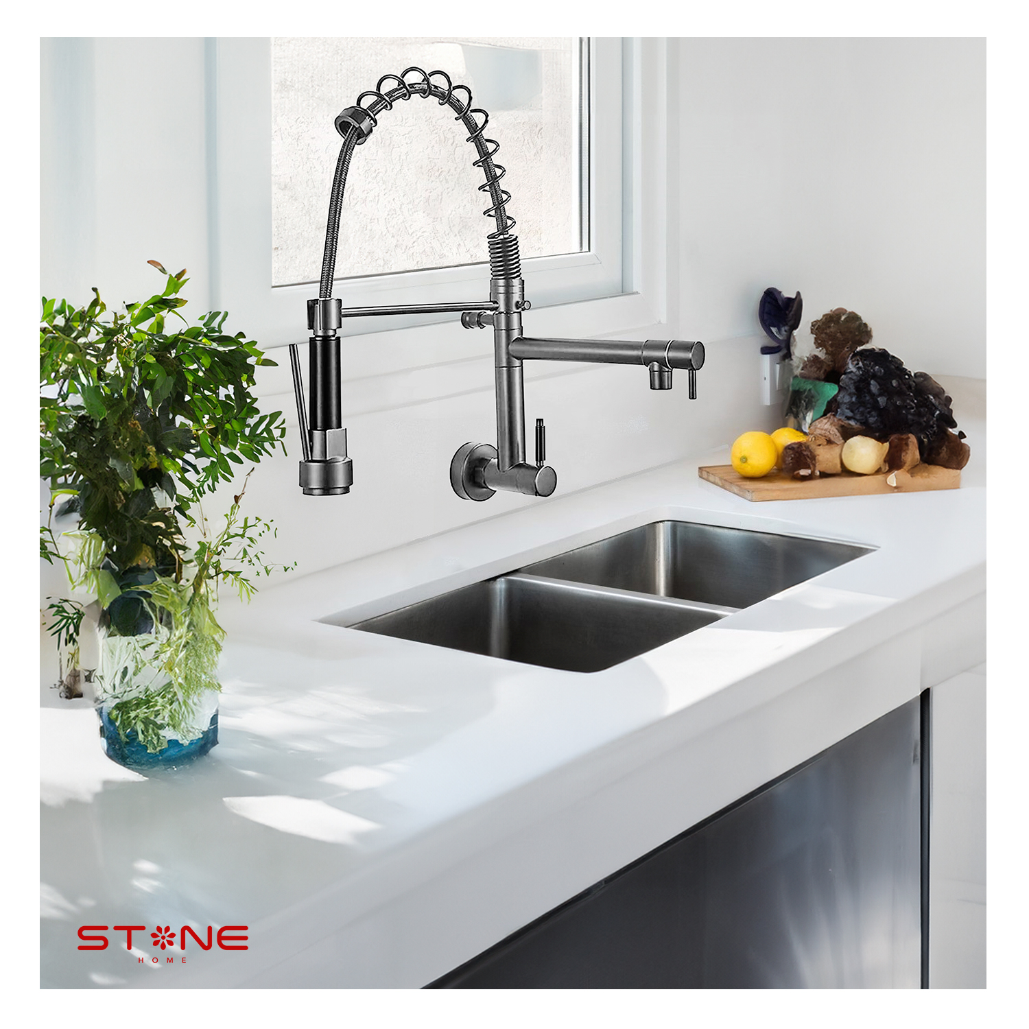 MEZCLADORA MONOCOMANDO P/COCINA ALESSIA STT-01 - Imagen 2