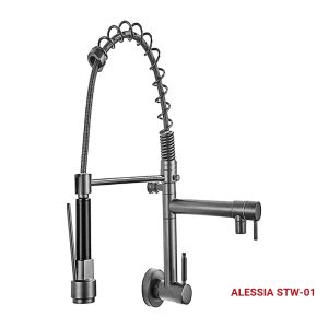 MEZCLADORA MONOCOMANDO P/COCINA ALESSIA STW-01 CROMADO