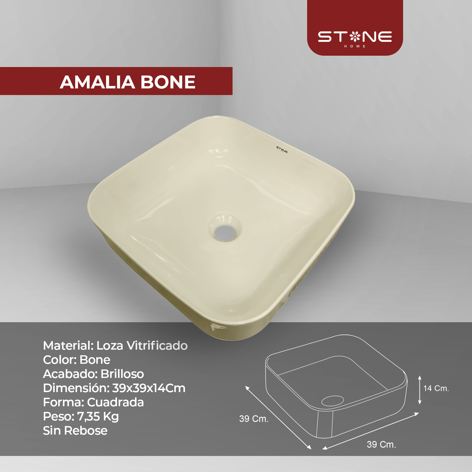 BOWL AMALIA BONE - Imagen 2