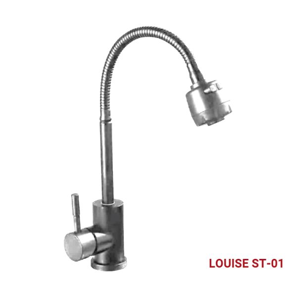 MEZCLADORA MONOCOMANDO C/ COCINA AL MUEBLE LOUISE ST-01 CROMADO