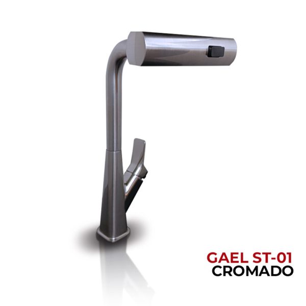MEZCLADORA MONOCOMANDO P/COCINA  AL MUEBLE  GAEL  ST-01 CROMADO - Imagen 2