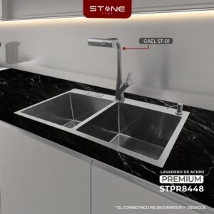 COMBO LAVADERO  PREMIUM STPR8448+ GAEL ST-01 CON ESCURRIDOR(EXONERADO)