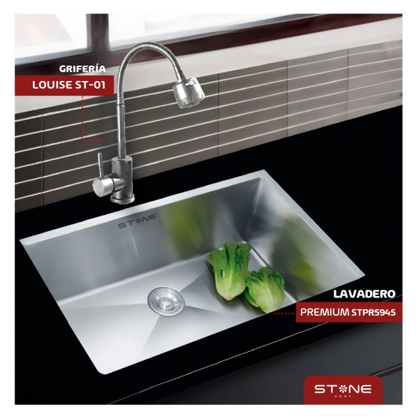 COMBO LAVADERO PREMIUM STPR5945+ LOUISE ST-01 CON ESCURRIDOR(EXONERADO)