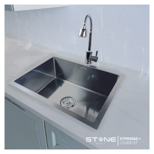 COMBO DE LAVADERO PREMIUM STPR5945 + MEZCLADORA P/COCINA AL MUEBLE LOUISE ST-01 CON ESCURRIDOR(EXONERADO) STONE