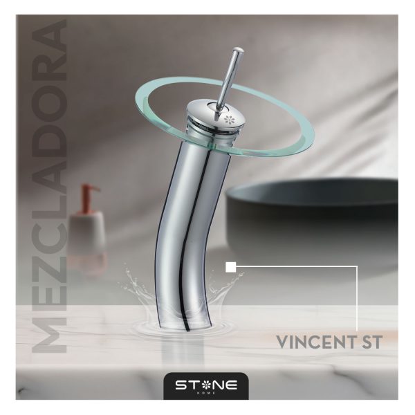 MEZCLADORA MONOCOMANDO P/BOWL VINCENT ST-01