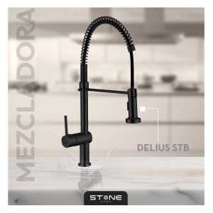 MEZCLADORA MONOCOMANDO P/COCINA DELIUS STTB-01