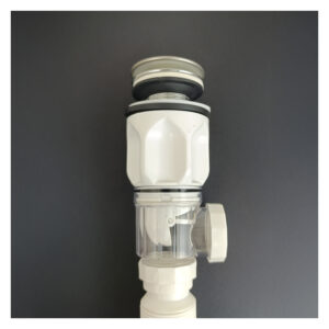 DESAGUE PUSH GRANDE + TRAMPA BOTELLA VERSATIL  ANTIOLORES BLANCO STONE