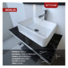 COMBO DE INODORO ONE PIECE NARU BLANCO+ BOWL ADALIA + DESAGUE POP UP GRANDE S/REBOSE P/BOWL CROMADO 18 CM - Imagen 4