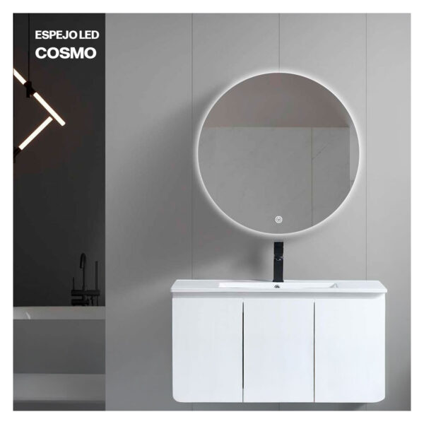 ESPEJO REDONDO LED  TACTIL COSMO 60X60 CM  STONE