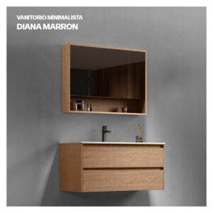 VANITORIO MINIMALISTA DIANA  600X465X500 MARRON STONE
