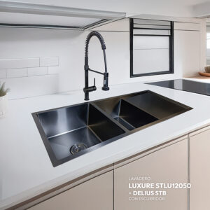 COMBO LAVADERO LUXURE STLU12050 + DELIUS STB CON ESCURRIDOR(EXONERADO)