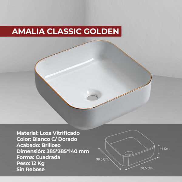 BOWL MINIMALISTA AMALIA CLASSIC GOLDEN - Imagen 5