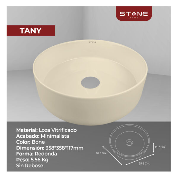 BOWL REDONDO TANY BONE - Imagen 3