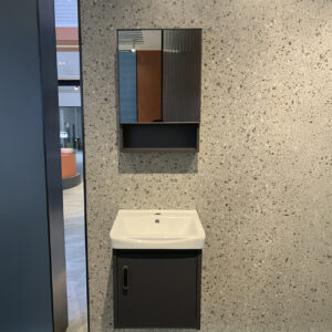 VANITORIO MINIMALISTA BASIC 600X465X500 MARRÓN STONE