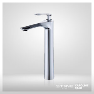 MEZCLADORA MONOCOMANDO P/BOWL  AL MUEBLE CAROLINE ST-01 CROMADO STONE