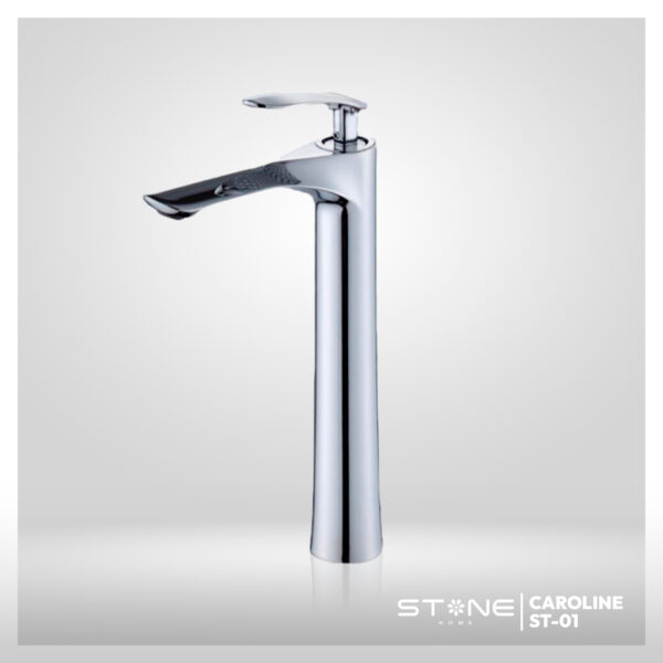 MEZCLADORA MONOCOMANDO P/BOWL  AL MUEBLE CAROLINE ST-01 CROMADO STONE