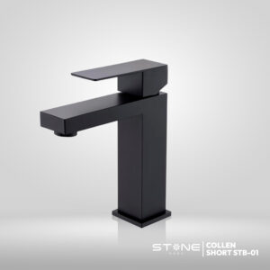 MEZCLADORA MONOCOMANDO P/BOWL  AL MUEBLE COLLEN SHORT STB-01 BLACK STONE