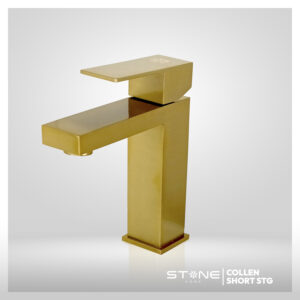 MEZCLADORA MONOCOMANDO P/BOWL  AL MUEBLE COLLEN SHORT STG-01 GOLDEN STONE