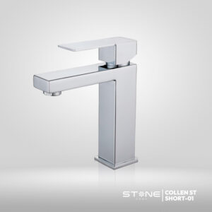 MEZCLADORA MONOCOMANDO P/BOWL AL MUEBLE COLLEN SHORT ST-01 CROMADO STONE