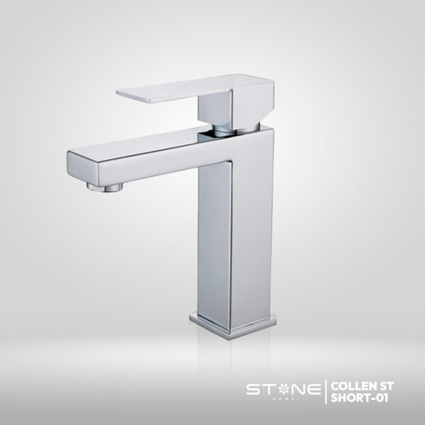 MEZCLADORA MONOCOMANDO P/BOWL AL MUEBLE COLLEN SHORT ST-01 CROMADO STONE