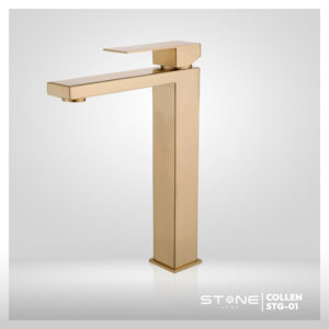 MEZCLADORA MONOCOMANDO P/BOWL  AL MUEBLE COLLEN STG-01 GOLDEN STONE