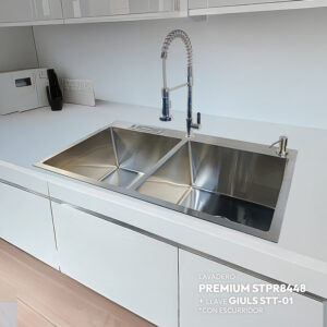 COMBO LAVADERO PREMIUM STPR8448 + LLAVE GIULS STT-01 CON ESCURRIDOR(EXONERADO)