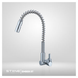 LLAVE DE COCINA A LA PARED EMBER ST-01 CROMADO STONE