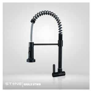 LLAVE DE COCINA A LA PARED GIULS STWB-01 BLACK STONE