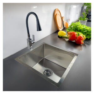 COMBO DE LAVADERO DE ACERO PREMIUM STPR4545 + ANGELI ST-01 CON ESCURRIDOR(EXONERADO)