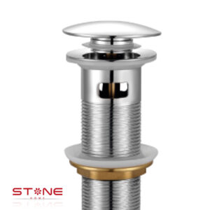 DESAGUE POP UP GRANDE C/REBOSE P/LAVATORIO CUERPO 10CM COLA 18CM STONE