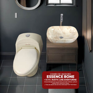 ESSENCE BONE + BOWL RUSTIC LINE AVENTURINE