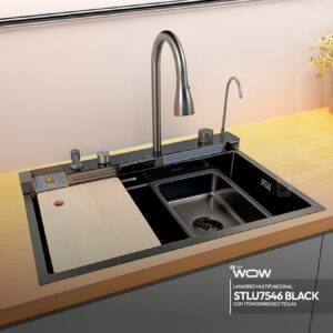 LAVADERO MULTIFUNCIONAL CON 7 FUNCIONES DE 5 TECLAS BLACK STLU7546 STONE
